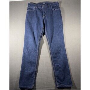 Origin USA Jeans Mens 34x32 Taper Fit Flex Stretch Blue Denim Tactical